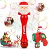 Christmas Fully Automatic Bubble Gun Plaything Santa Claus Snowman Bubbles Stick Soap Party Toy Children's Birthdays Gift