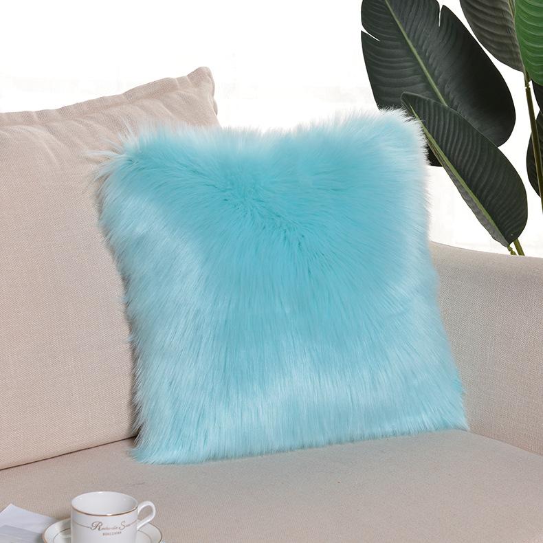 2pcs Luxury Faux Fur RV Cushion Cover Perfect for Motorhome & Travel Trailer Living Room Decor Durable Construction, Decorative Covers