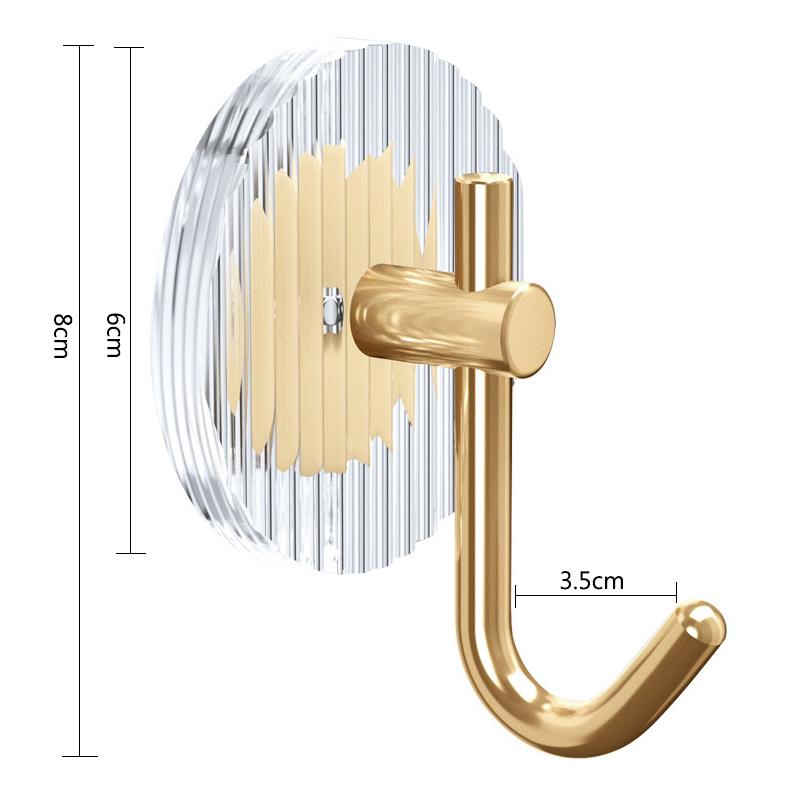 Acryl Wandhaken Badezimmer Selbstklebender Handtuchhaken Kein Bohren Wandmontierter Handtuchhalter Türhaken für Mantel Schlüssel Heimdeko