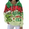 Christmas Hoodies For Women Funny Cute Printed Holiday Sweatshirt Winter Oversized Pullover Tops