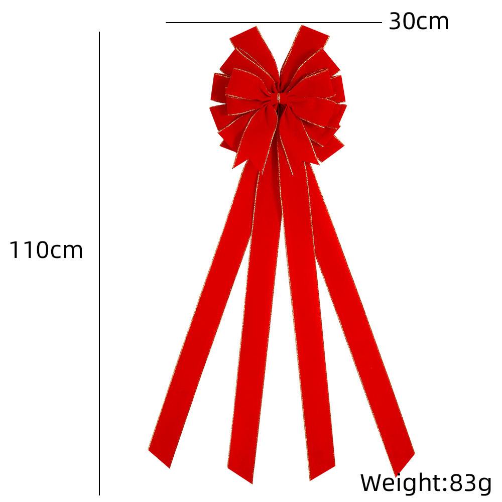 

Премиальный красный рождественский бант на дверь Элегантное украшение Идеально для елки и праздников Дом BowTriangle Neck