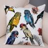 Exotic Flower Cushion Cover Orchid Palm Leaf Design Decorative Throw Pillow Case Living Room Bedroom Sofa Decor