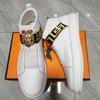 Luxury Boots Men's Tide Shoes High Top Board First Layer Cowhide  Designer Boots Small White Shoe Mens High-help Sports A5