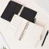 Leather Ring Binder A6 Notebook 6 Ring Loose-Leaf Cover Binder Cover Notepad Cover Notebook Cover