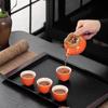 Persimmon Tea Set, One Pot, Two Cups, Business Opening Event Gift, Souvenir, Kung Fu Tea Set
