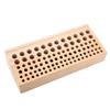 98 Holes Leather Craft Tool Wood Rack Wooden Punch Tool Stand Holder Organizer