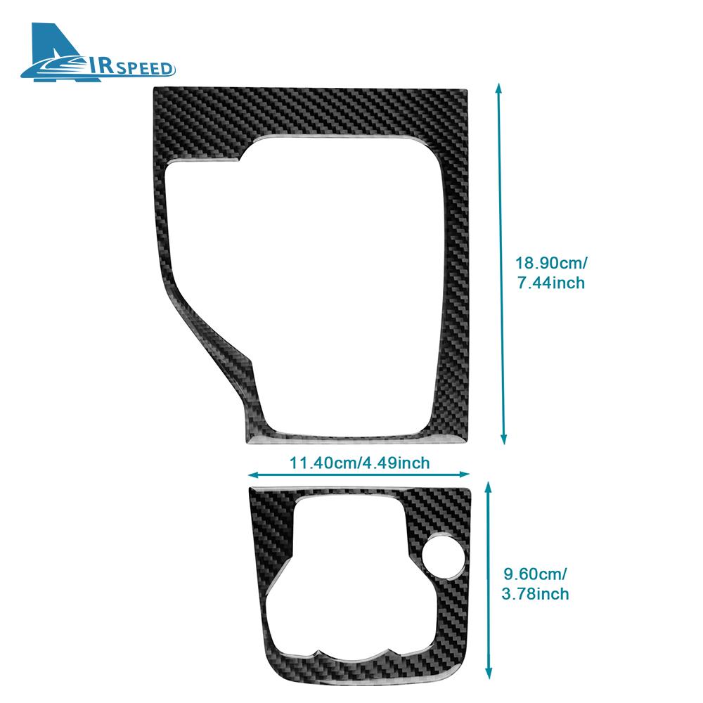 Echter Weicher Karbonfaser-Aufkleber für Mazda 3 Axela 2014 2015 2016 LHD RHD Auto Automatik-Schaltknauf-Panel Innenraumverkleidung Zubehör