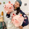 Cute Strawberry Piglet Plush Doll Pillow - Perfect Birthday Gift & Backrest