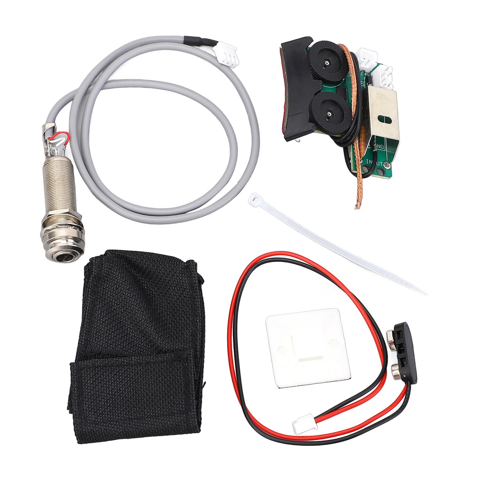 

Guitar Pickup Preamp Volume Tone Control Prewired Pickup Guitar EQ Equalizer for VT1