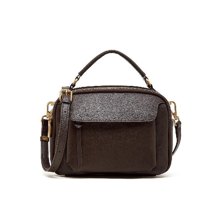 Top Layer Vegetable Tanned Cowhide Women's Bag Simple Versatile Handbag Single Shoulder