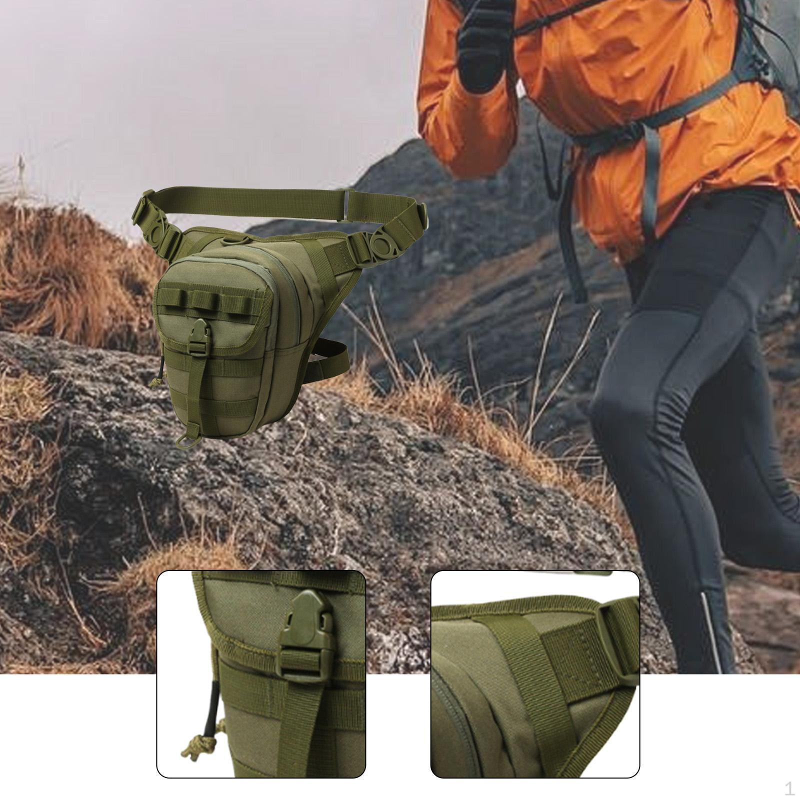 

Bag Hip Pouch Decor, Multifunctional Waist Motorcycle Pack for Running, Riding, Cycling зелений