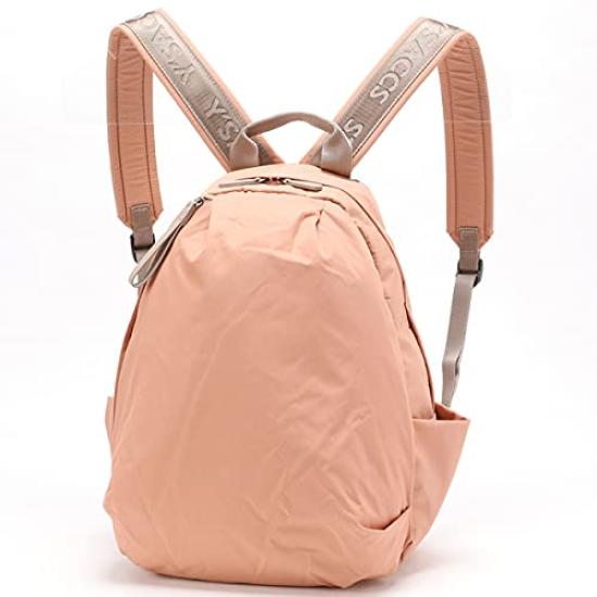 Isaac Recycled Nylon Logo Tape Backpack for Women 2000603 Wine (58)