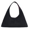 Tote bag premium sense 2025 autumn new large capacity velvet contrasting color shoulder bag commuter handbag women's bag