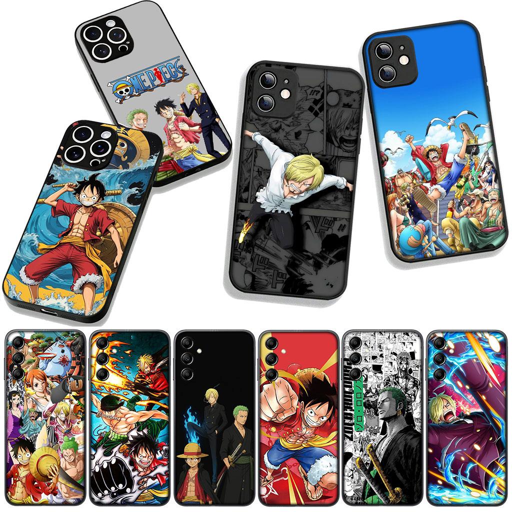 Cover for OPPO A54 A40 A60 A80 A18 A16 A17 A38 A78 A79 A57 A55 A3 Pro A96 A15 A12 Phone Case Luffy One Roronoa Zoro Piece Sanji