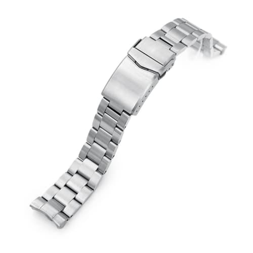 

20mm Stainless Steel Oyster Bracelet with V-Clasp for Seiko Mini Turtle Watches SRPC35K1, SRPC37K1, SRPC39K1, and Other Models
