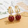French Exquisite Light Luxury Flash Diamond Pearl Earrings Women's High-end Earrings Niche Earrings