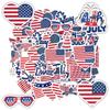 35 Stück Patriotische Amerikanische Flaggen Aufkleber Festliche Patriotische Aufkleber Schreibwaren Aufkleber Für Gitarre DIY Skateboard Laptop