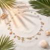 Bohemian Shell Conch Starfish Seahorse Pendant Waist Chain For Women Handmade Imitation Pearl Belly Chain Bikini Body Jewelry