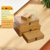 Customizable Solid Unfinished Wood Storage Box Painted Art Style  Different Shape Home-Themed Wooden Gift Box