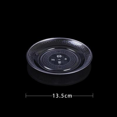ZISIZ Disposable Crystal-Clear Plastic Plate