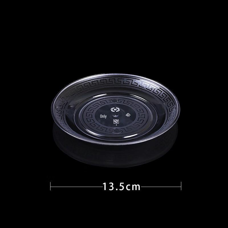 ZISIZ Disposable Crystal Plastic Plate