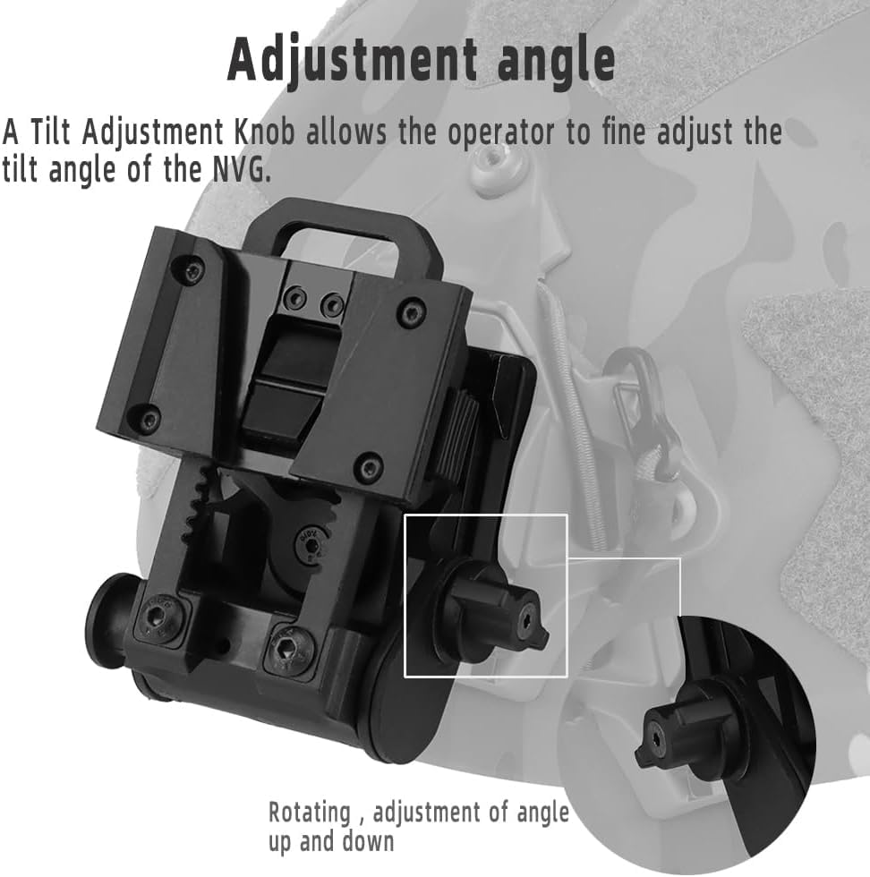 L4G24 NVG Helmet Metal/Nylon Mount Holder Night Vision Goggles Mount Outdoor Sport Tactical Helmet Bracket For PVS15/18