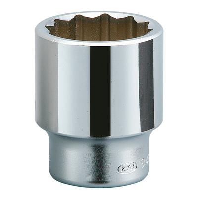 Kyoto Machine Tool Overall 84mm X Opposite Side 60mm X Drive (KTC) Socket, 12-point, 765080, Length Dimension Size 19.0mm