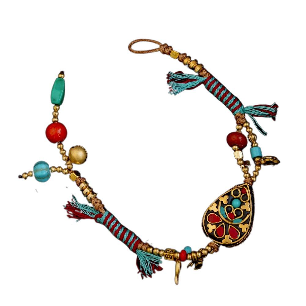 Copper Woven Hand Rope Bohemian Beads Braided Bracelet Fashion Ethnic Style Bracelet  Couple
