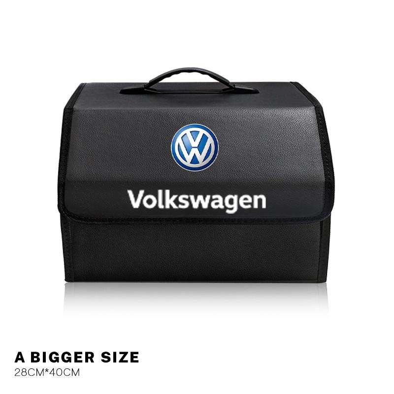 Car Trunk Storage Box Organizer Stowing Tidying Container Bag For VW Scirocco Jetta Beetle Golf Passat B6 Polo Tiguan CC Hub Cap