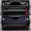 Chrome Front+Rear Fog Light Lamp Lid Set Cover Trim For 2018- Toyota Sienna