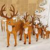 Creative Christmas Elk Ornament 15/20/25/30/35cm Party Dining Table Decor