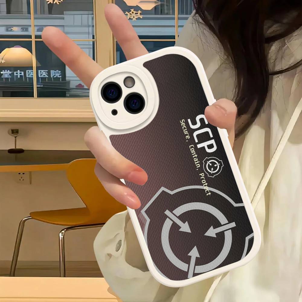 

Cool S-scp Logo Phone Case For IPhone 16 15 14 13 12 11 Pro Max Plus Leather Soft Cover iPhone 15pro max