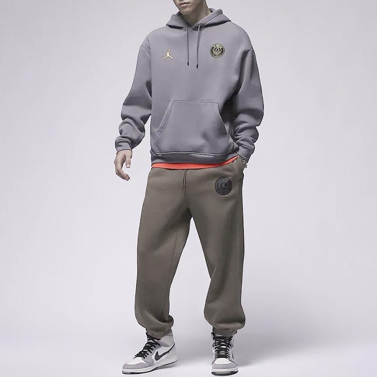 Jordan Paris Saint-Germain Collaboration Lace-Up Casual Jogger Knit Pants Men Bottoms Light-Brown DZ2950-274