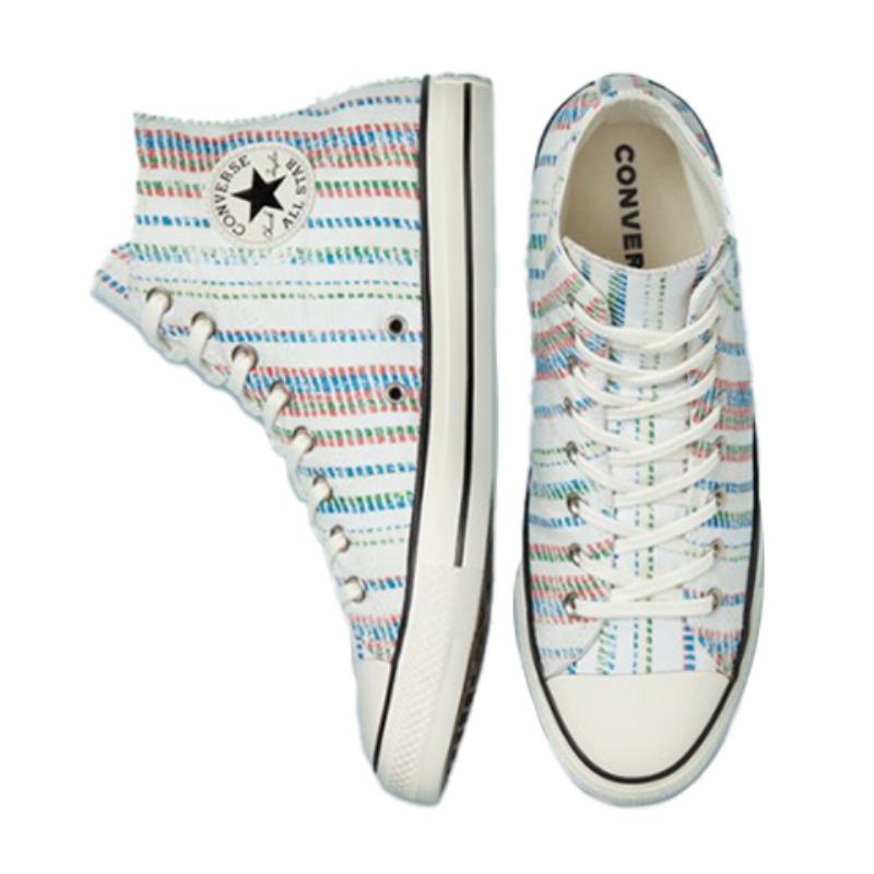 Converse Chuck Taylor All Star Comfortable High Top Canvas Shoes Unisex White and Blue Multicolour