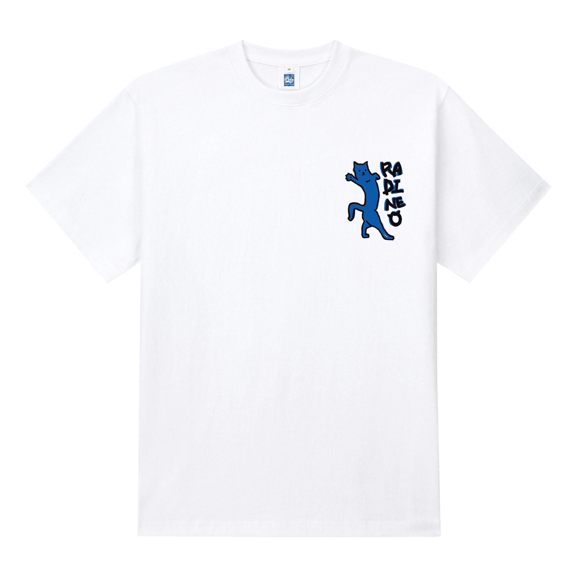Radineo Meow Short Sleeve T-Shirt White L