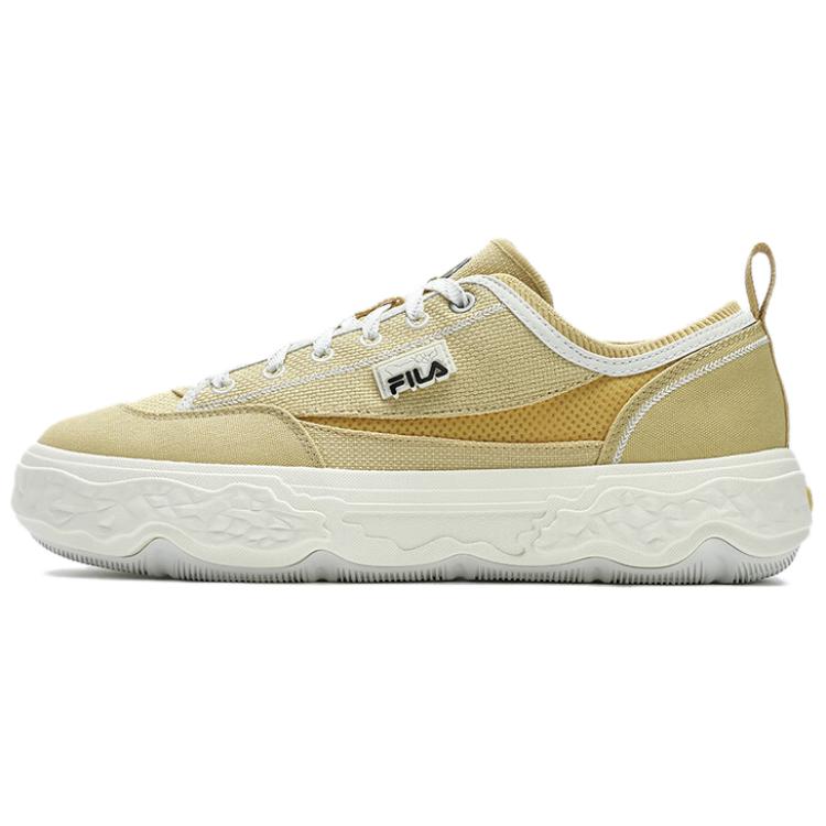 New FILA ROCK Low Top Canvas Shoes Men's Yellow F12M432305FNW