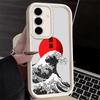 Phone Case for Samsung Galaxy A17 A16 A15 A14 A13 Japanese Wave Kanagawa Surfing A56 A36 A26 A55 A35 A25 A54 A34 A24 A53 A33 A23