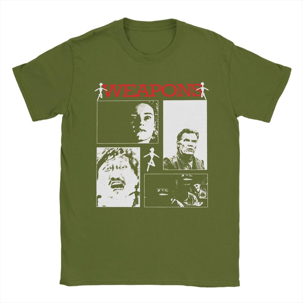 Men Women's Weapons Movie Horror T Shirts 100% Cotton Clothes Novelty Short Sleeve Crewneck Tee Shirt Printing T-Shirts
