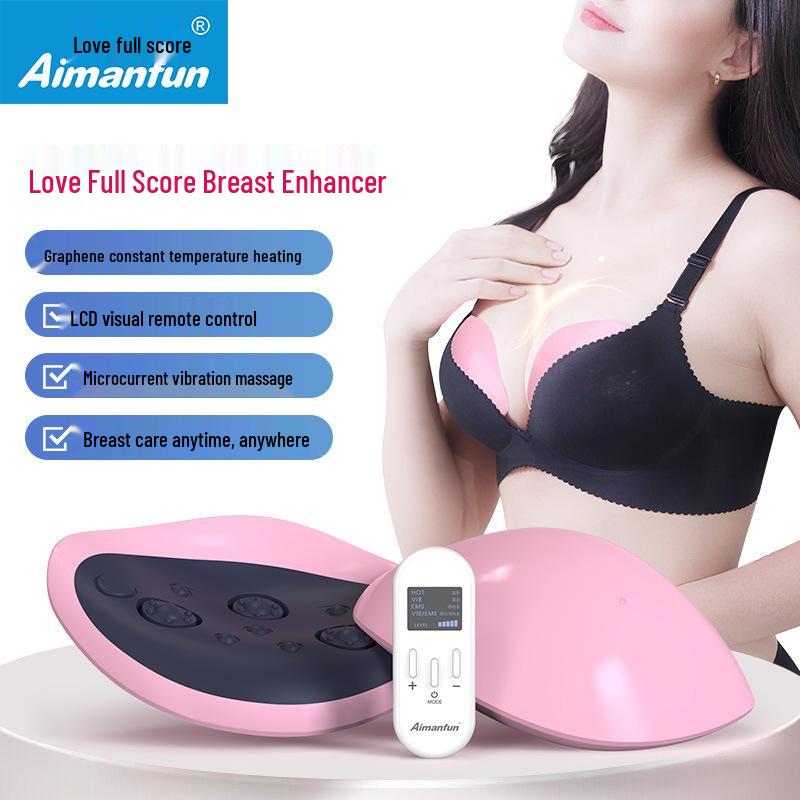 

Беспроводной нагревательный массажер для груди из графена и устройство для увеличения розовый