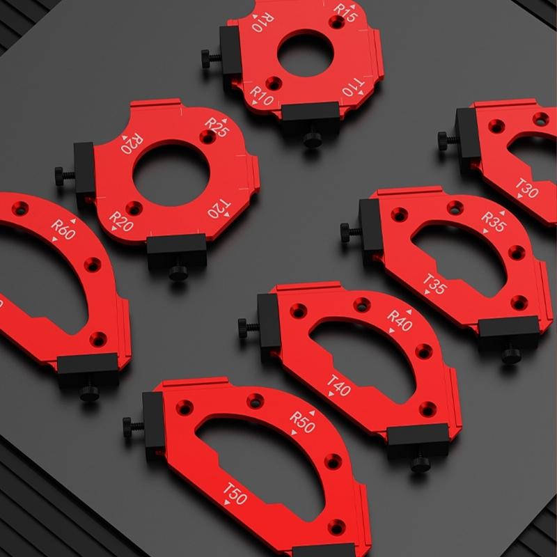 Woodworking Round Corner Radius Templates Router Table Corner Radius Jigs Wood Board Arcs Cutting Auxiliaries Tool