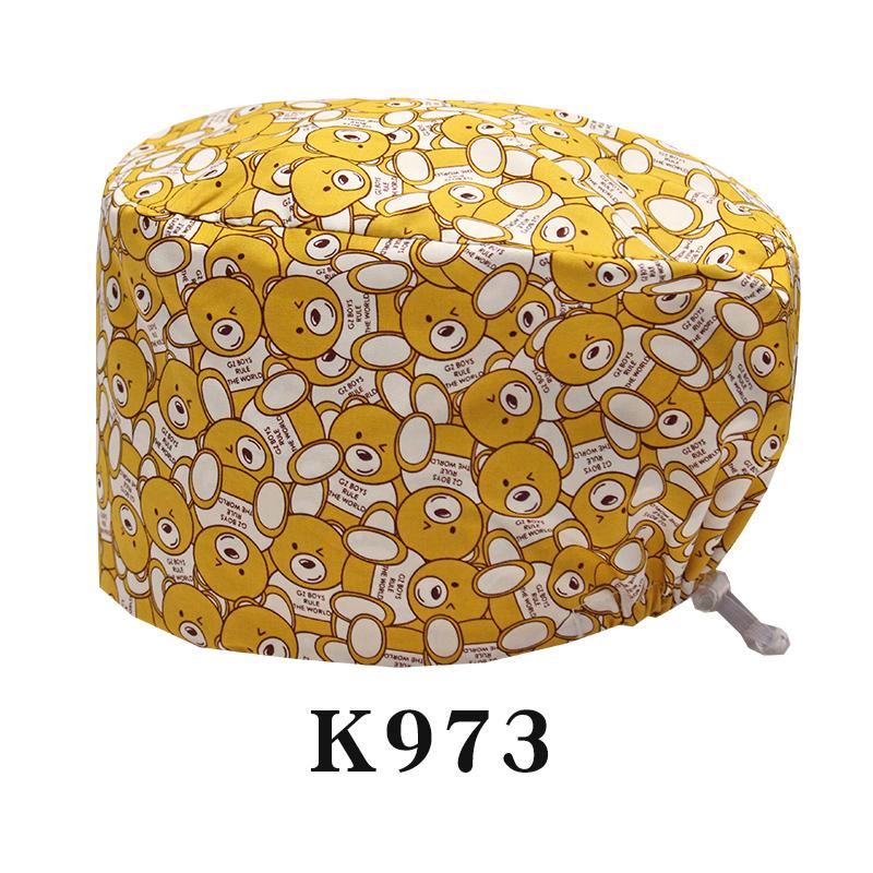 Fashionable Digital Printed Medical Hats for Women Men Breathable Soft Nursing Caps TOOTH Pet Clinic Surgical Scrubs Hat