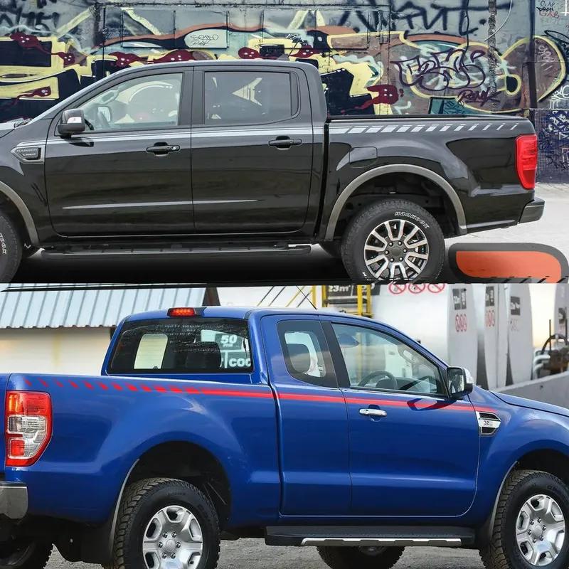 Pickup Waist Line Sticker For Toyota Hilux GWM Cannon Dodge RAM Ford F150 Maverick Universal Truck Stripe Decal Auto Accessories