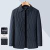 Men’s Fleece-Lined Cotton Coat: 2025 Autumn/Winter, Warm, Lightweight, Casual Jacket for Middle-Aged & Elderly.