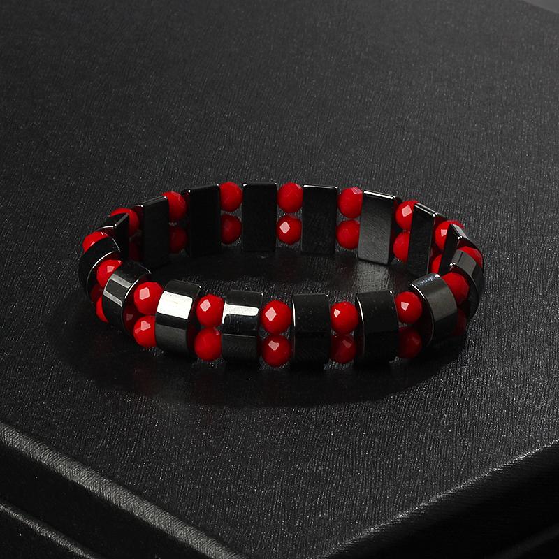 Fashion Wave Hematite Magnetic Bracelet Men Original Beaded Hematite Energy Bracelets for Women Positive Energy Jewelry Pulsera