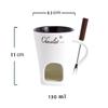 Fondue Mug Set Personal Mini Fondue Pots Chocolate Cheese Ice Cream Fondue Maker Kit Individual Butter Melter Cup Small Warmer