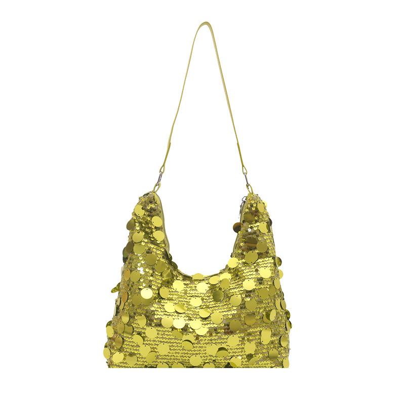 Autumn and Winter Super Fire Niche Sequined Bag Women's 2025 New Versatile Shoulder Underarm Bag Fashionable Tote Bag