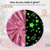 Blanket Glow In The Dark Non-fading Soft Comfortable Touch Star Pattern Pink Fleece Blanket Home Supplies