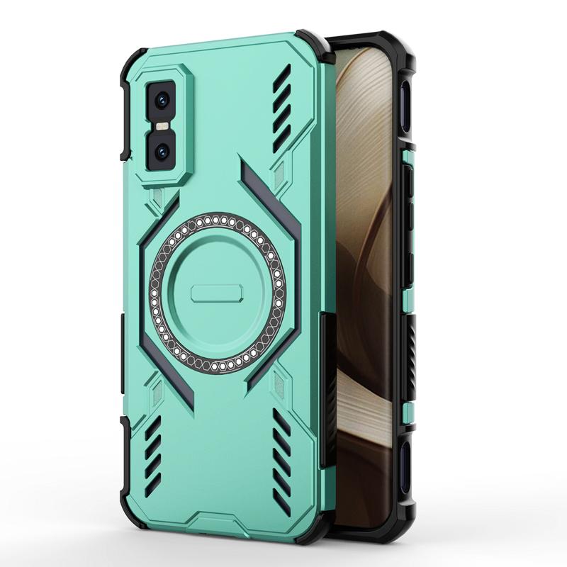 KEYSION Hollow Heat Dissipation Case for Infinix GT 30 Pro 5G TPU+PC Magnetic Cooling Shockproof Phone Cover for Infinix GT 30
