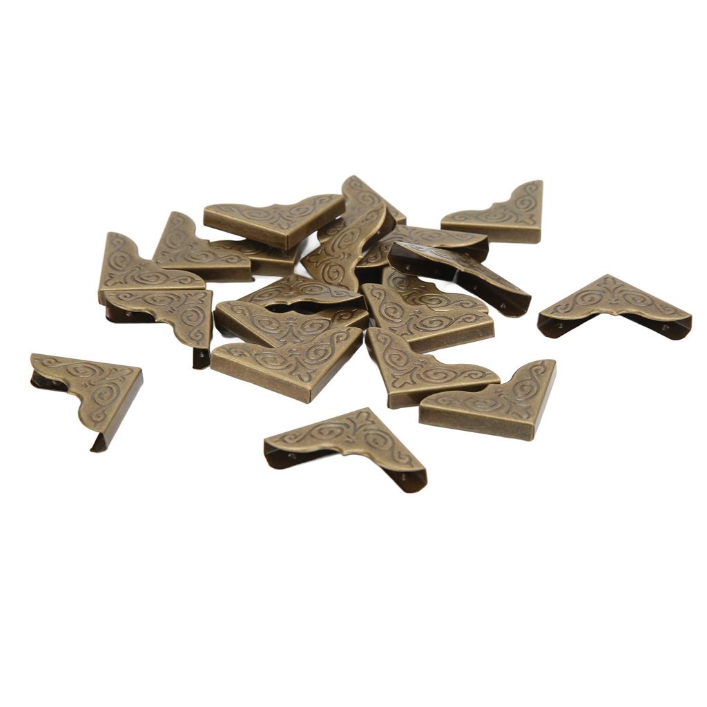 100Pcs Book Corner Protectors Vintage Appearance Premium Metal High Hardness Wide Application Metal