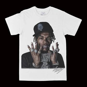 Унисекс хлопковая футболка Lil Baby Streetwear Повседневная M